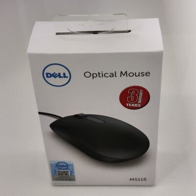 Dell MS116 USB Optical Mouse (Black)