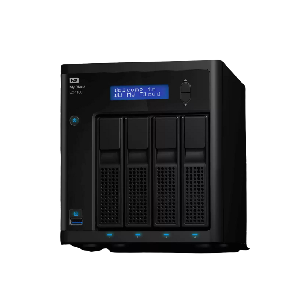 Western Digital My Cloud Expert Series EX4100 16TB 4-Bay Network Attached Storage - NAS - WDBWZE0160KBK-NESN