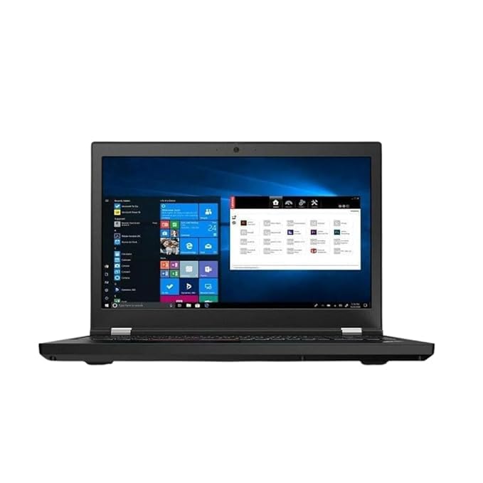 Lenovo ThinkPad P15 Gen 1 Laptop, InteI Core i7‑10850H, 512GB SSD, 32GB RAM, NVIDIA Quadro T1000 Graphics Card (Gaming/Editing), Window 10 Pro Black (Refurbished)