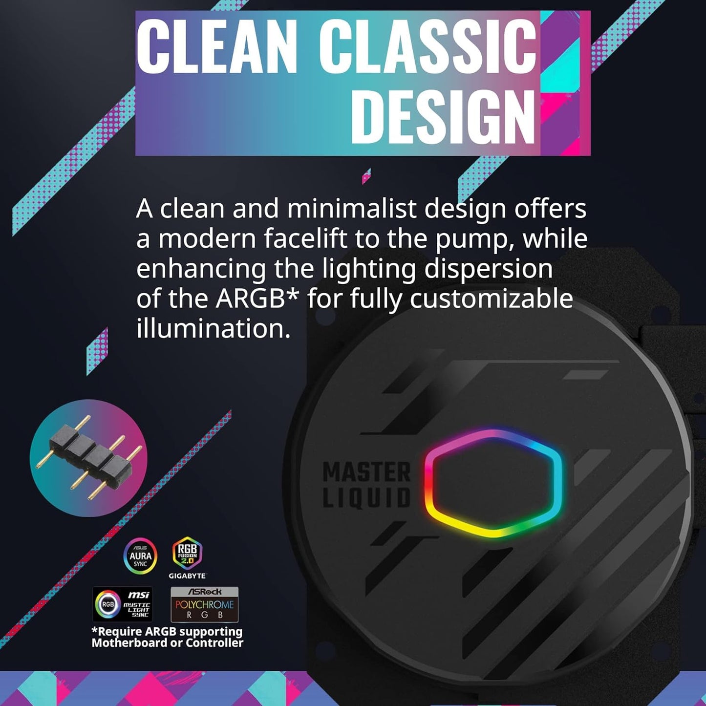 Cooler Master ML360L Core ARGB CPU Liquid Cooler - Black