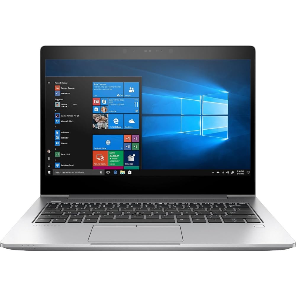 HP EliteBook 830 G5 Notebook Laptop (Intel Core i7 8th Gen Processor /16GB/ 256GB SSD/Window10 Pro 64 bit/Integrated Graphics/ 13.3-inch), Refurbished Silver