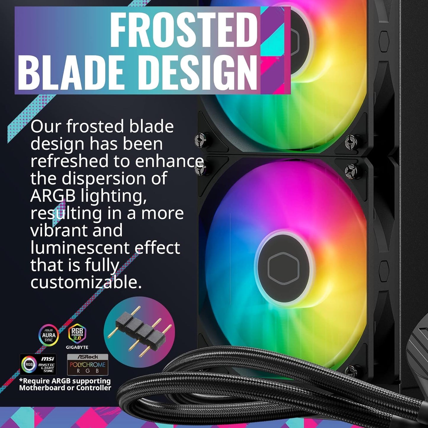 Cooler Master ML360L Core ARGB CPU Liquid Cooler - Black