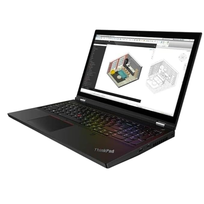 Lenovo ThinkPad P15 Gen 1 Laptop, InteI Core i7‑10850H, 512GB SSD, 32GB RAM, NVIDIA Quadro T1000 Graphics Card (Gaming/Editing), Window 10 Pro Black (Refurbished)