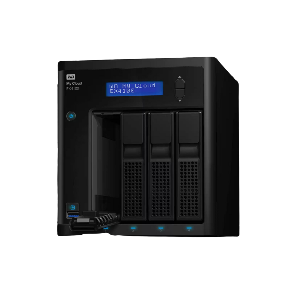 Western Digital My Cloud Expert Series EX4100 16TB 4-Bay Network Attached Storage - NAS - WDBWZE0160KBK-NESN
