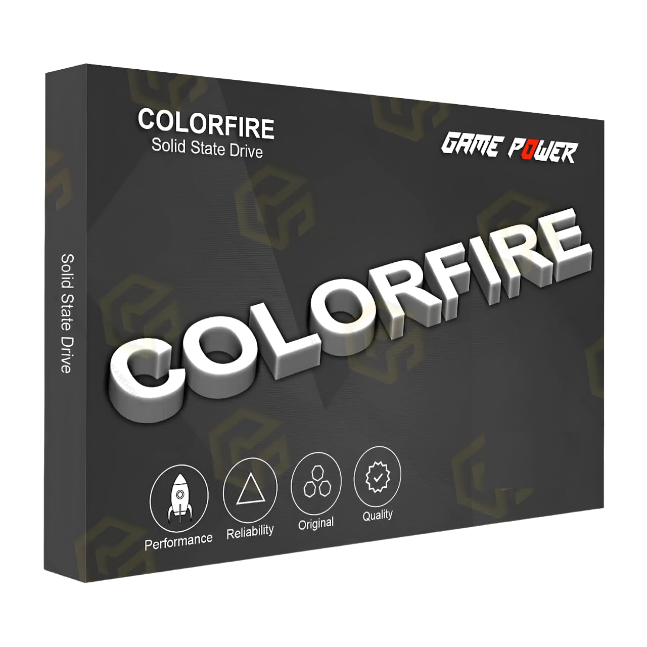 Colorful Colorfire CF500 256GB 2.5-inch SATA SSD with 550 MB/s Read and 500 MB/s Write Speeds, Ideal for Laptops and Desktops,