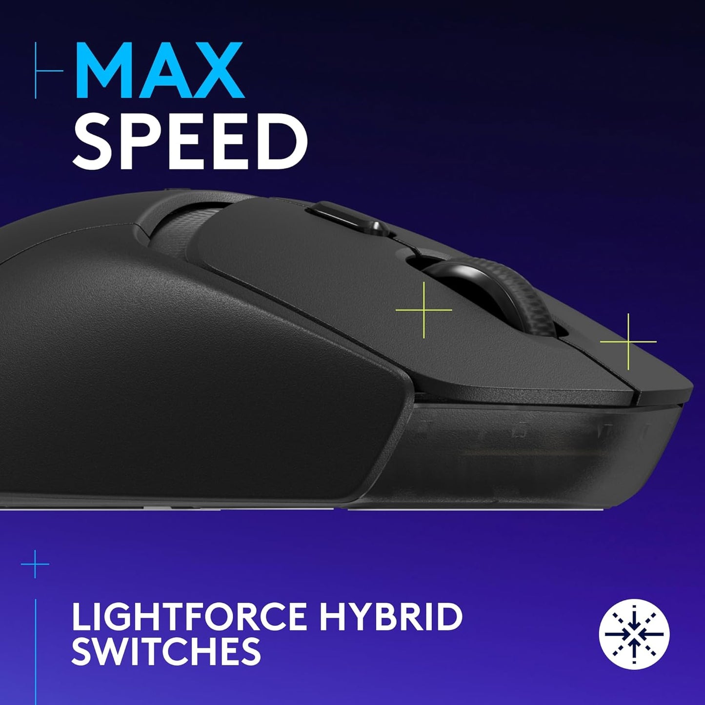 Logitech G309 Lightspeed Wireless Gaming Mouse, Lightweight, LIGHTFORCE Hybrid Switches, Hero 25K Sensor, 6 Programmable Buttons