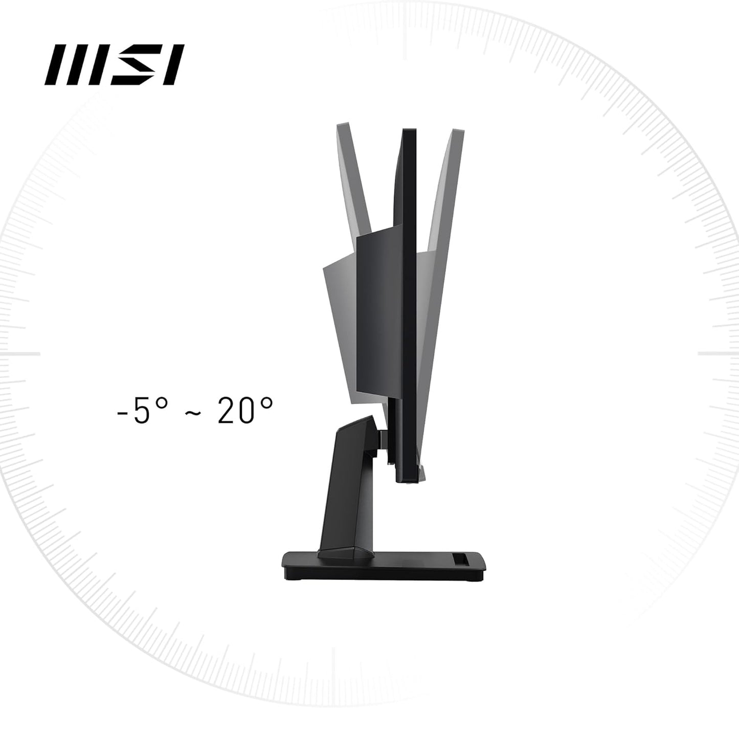 MSI PRO MP225 21.5 Inch Full HD Office Monitor - 1920 x 1080 IPS Panel, 100 Hz, Eye-Friendly Screen, Tilt-Adjustable - HDMI, D-Sub (VGA)