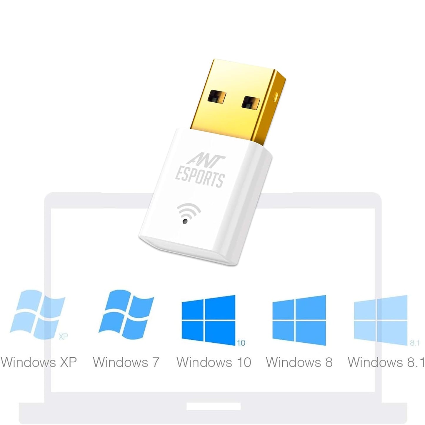 Ant Esports AE300D 300mbps Wi-Fi + DVR USB 2.0 Mini Dongle for Desktop Laptop PC I 2.4Ghz I WiFi 4 802.11N
