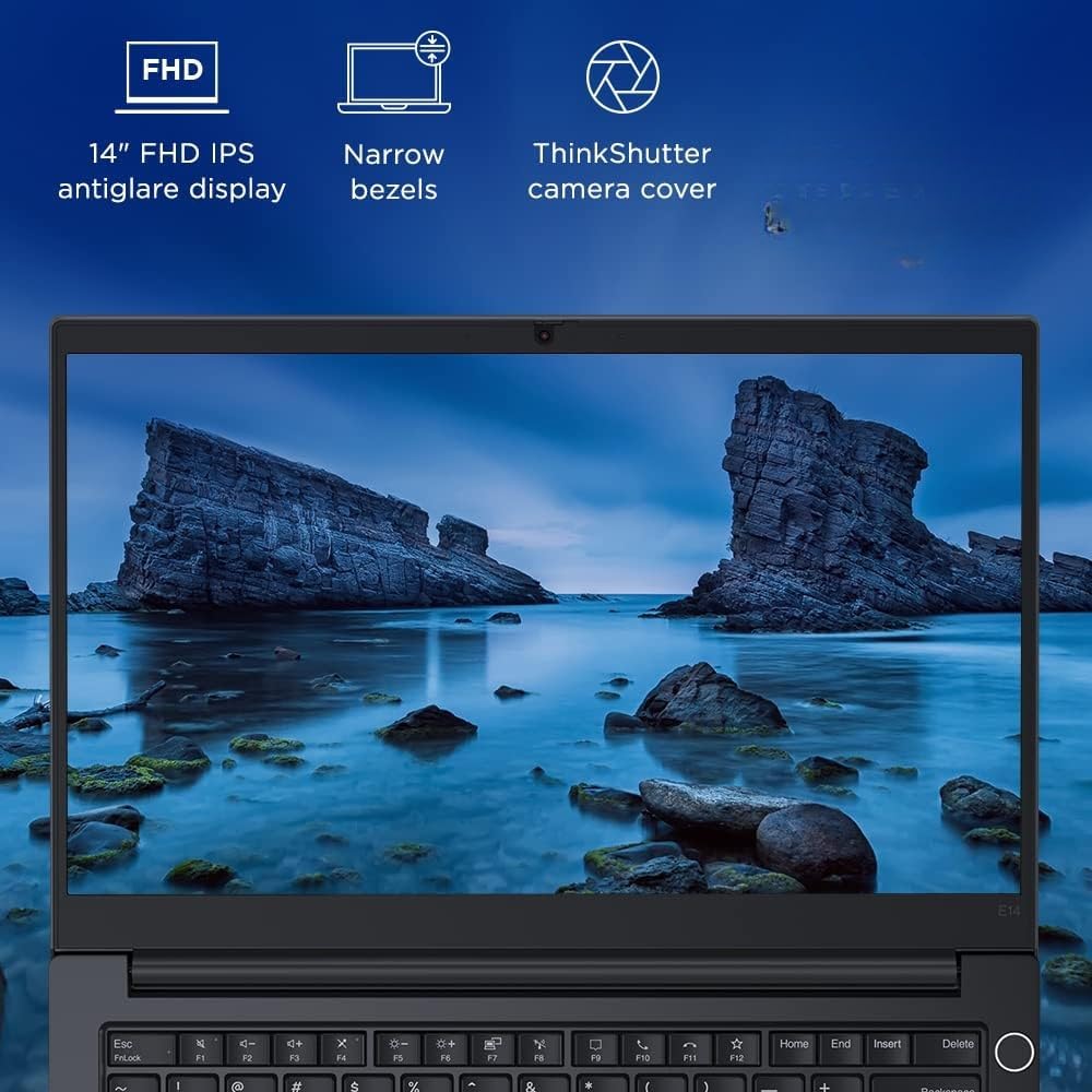 Lenovo ThinkPad E14 Intel Core i5 11th Gen 14-inch (35.56cm) Thin and Light Laptop (16GB RAM/512GB SSD/Win 10/1.59 kg),Black (Refurbished)