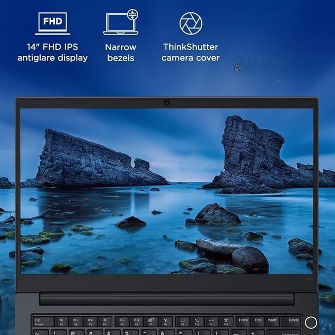 Lenovo ThinkPad E14 Intel Core i5-10210U | 10th Gen | 14-inch (35.56cm) FHD IPS Antiglare Thin and Light Laptop (16GB RAM/512GB SSD/Win 10/1.59 kg),(Refurbished) Black