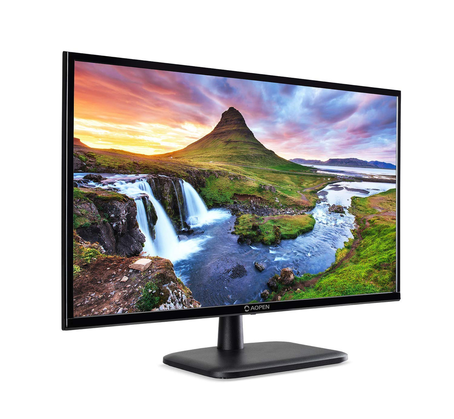 The AOPEN 22Cv1Q Bi 21.5" Full HD VA Monitor (1920 x 1080) is perfect for both work and home use. It features an LED display, with HDMI and VGA ports for versatile connectivity. The sleek black design complements any setup.