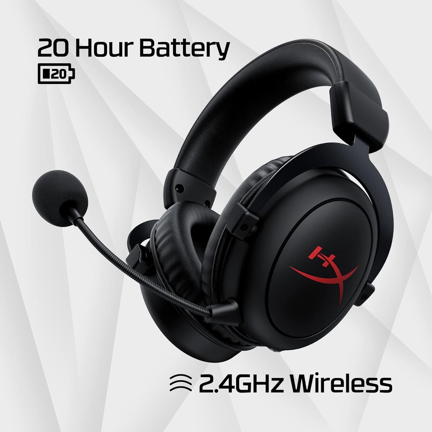 HyperX Cloud Core Wireless Gaming On Ear Headset with DTS Headphone:X Spatial Audio (Black)
