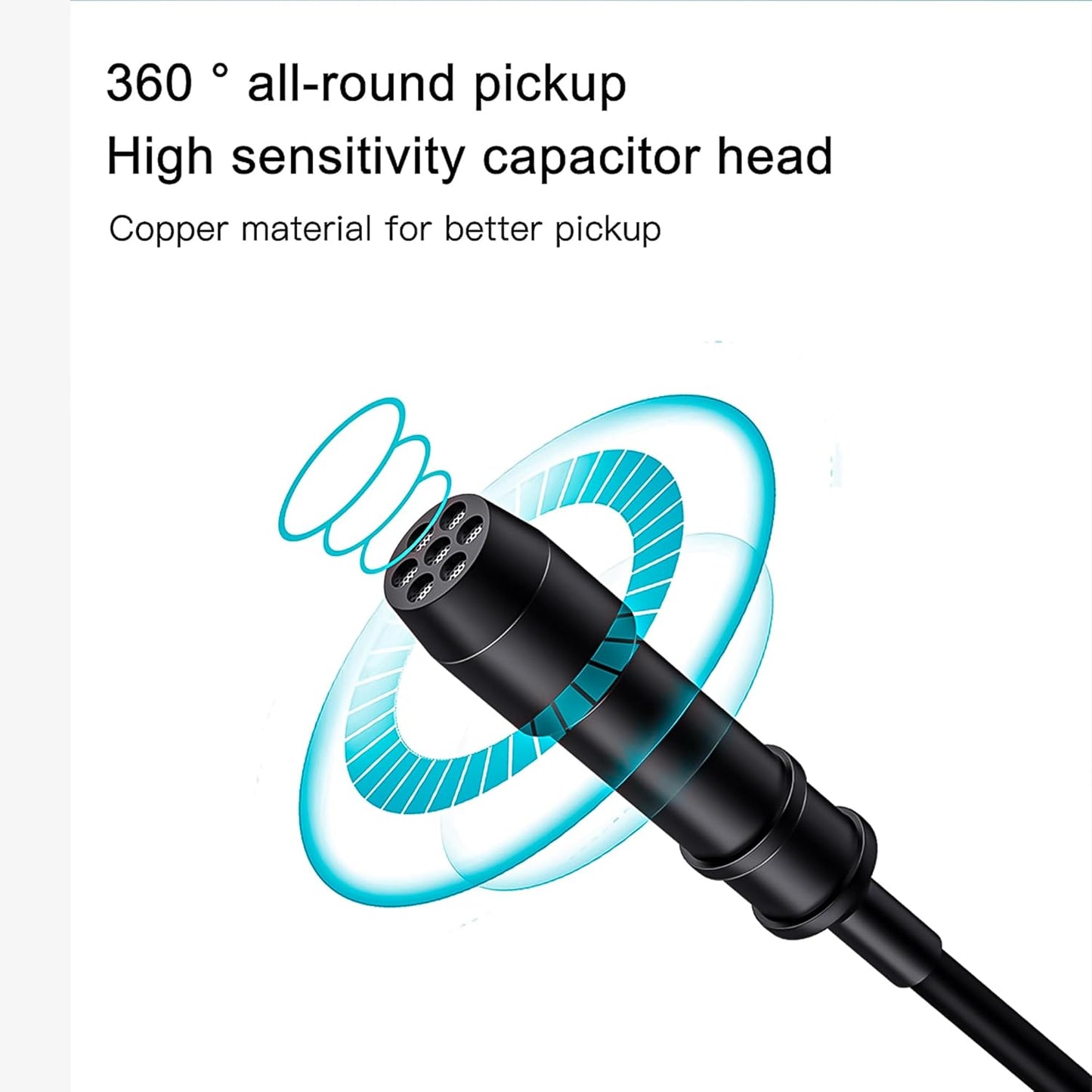 GT Omnidirectional Lavalier Microphone for Smartphones, Cameras, PCs Audio with 6m Cable, Ideal for YouTube, Interviews, and Podcasts (WN1)