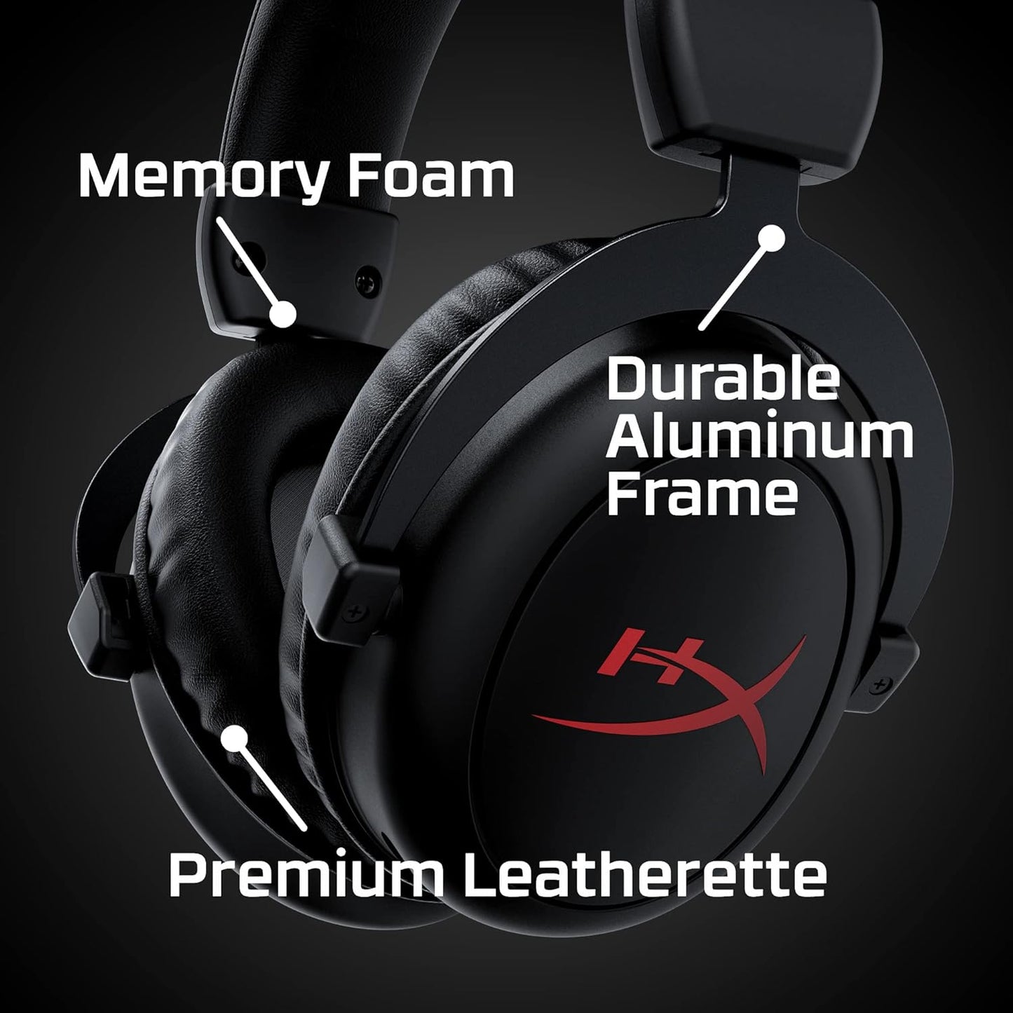 HyperX Cloud Core Wireless Gaming On Ear Headset with DTS Headphone:X Spatial Audio (Black)