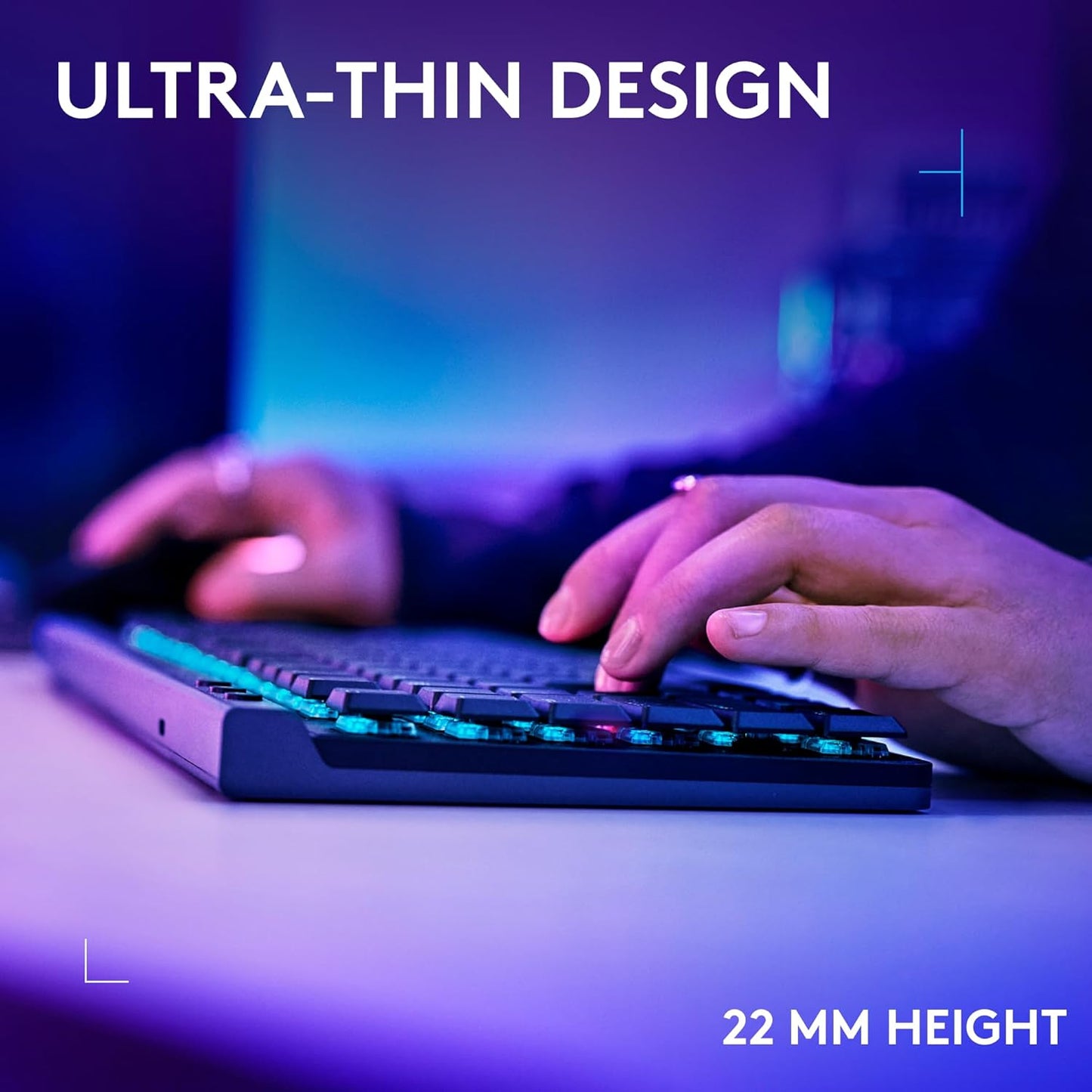 Logitech G515 Lightspeed TKL Wireless Gaming Keyboard, LIGHTSYNC RGB, Thin Tenkeyless Design, Linear (Red) Mechanical Switches