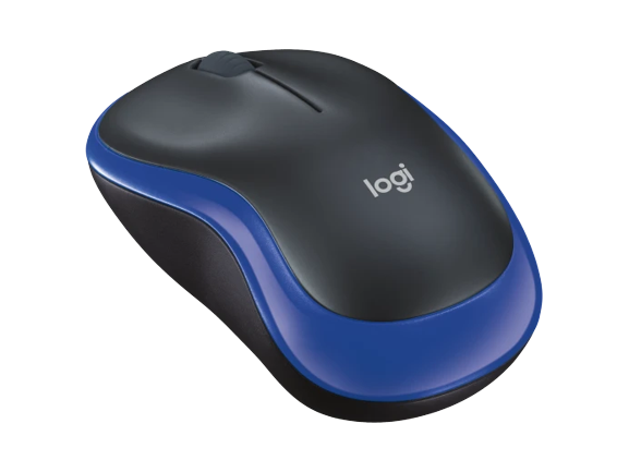 Logitech M185 Wireless Mouse (Blue)