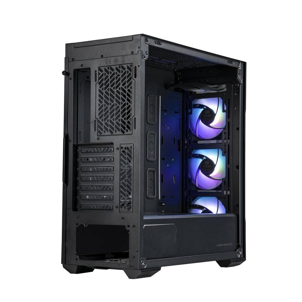 Cooler Master TD500 Mesh V2 Black Computer Case | Includes ARGB & PWM Hub | Type C Port | Removable Top Panel | 3 x 120mm ARGB Fans | 360mm Radiator Compatibility | Gaming Tower