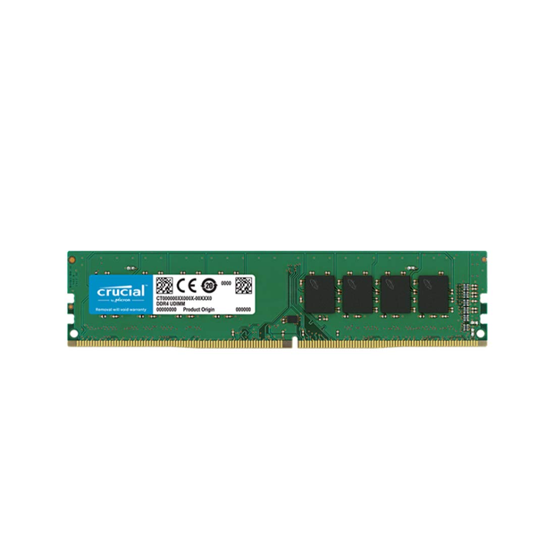 Crucial 8GB DDR4 2666MHz CL19 UDIMM Desktop RAM Memory Module, 1.2V, Green