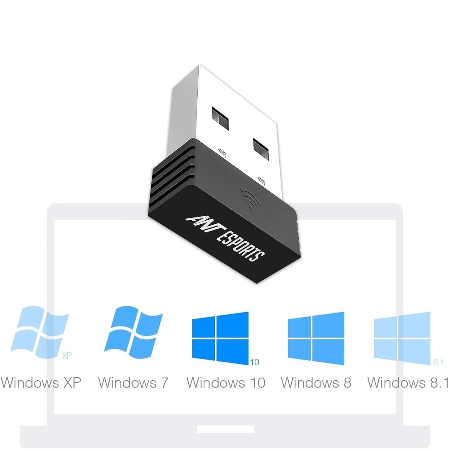Ant Esports AE200M 150 Mbps USB 2.0 Wi-Fi Nano Dongle/Adapter, LOTEKOO Wireless Network Card Adapter WiFi Dongle for Desktop Laptop PC I 2.4Ghz