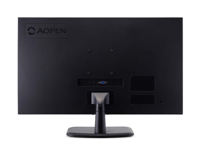 The AOPEN 22Cv1Q Bi 21.5" Full HD VA Monitor (1920 x 1080) is perfect for both work and home use. It features an LED display, with HDMI and VGA ports for versatile connectivity. The sleek black design complements any setup.