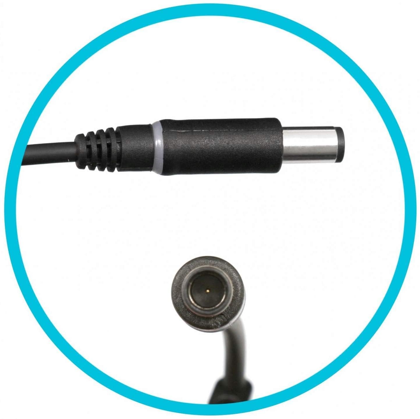 Dell 65W Laptop Adapter (Black, Big Pin 7.4mm, 19.5V 3.34A) with 1-Year Warranty (Part Codes: 6TM1C, H374X, G4X7T), without power cord.