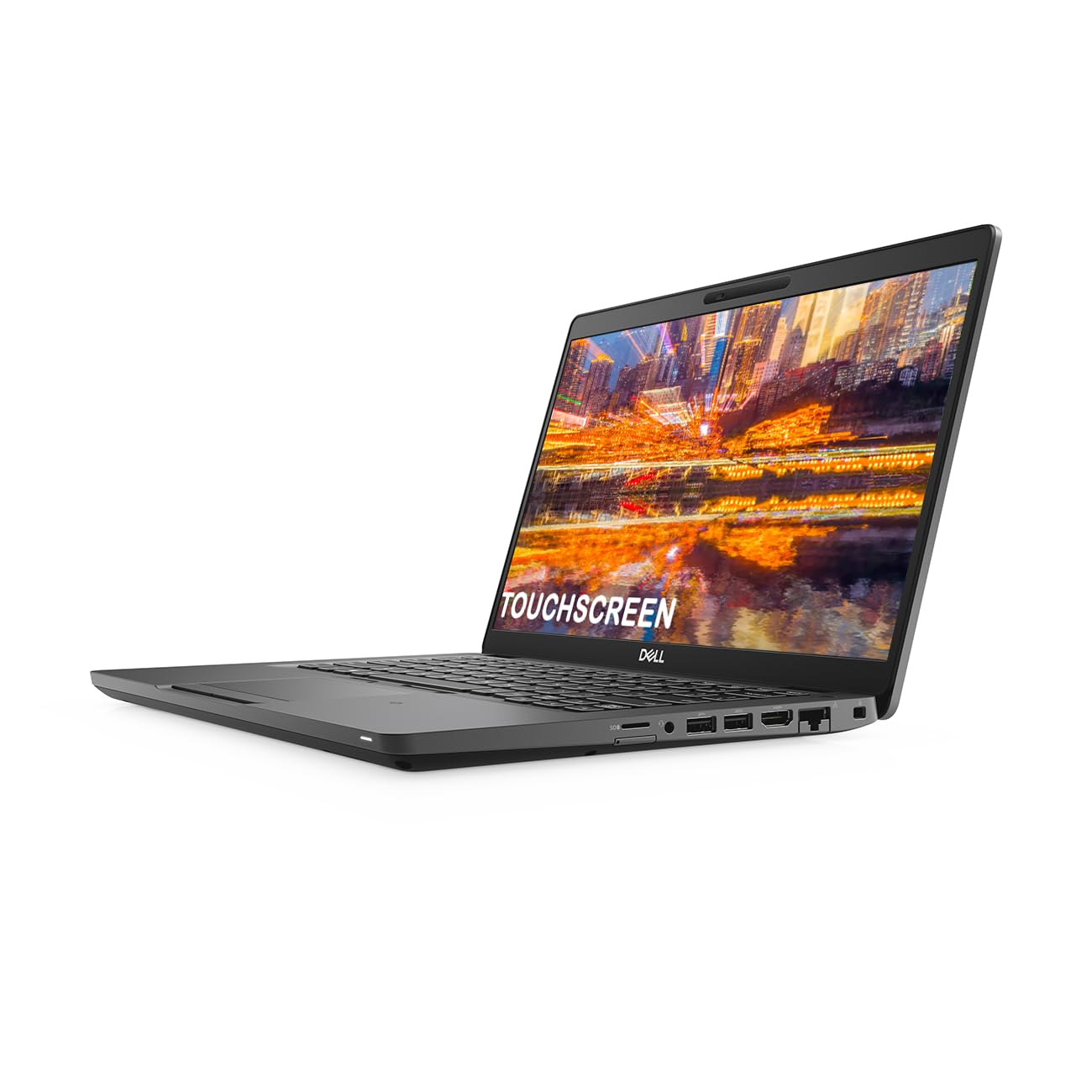 (Refurbished) Dell 5400, 8th Gen, Intel Core i7-8650U, 16GB DDR4 RAM, 256GB SSD, (Win 11, MS Office, Black, 1.48kg) 14" (35.6cm) Touchscreen FHD, Intel UHD Graphics, HD Camera, Thin & Light Laptop