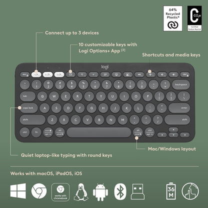 Logitech Pebble 2 Combo (Graphite)