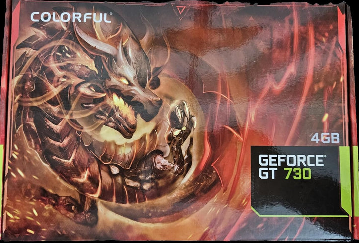 Colorful GeForce GT 730 4GB GDDR5 Graphics Card with 4 HDMI Ports, 3-Year Warranty, Multi-Display Support, and 1080p Gaming Performance - PCIe Interface.