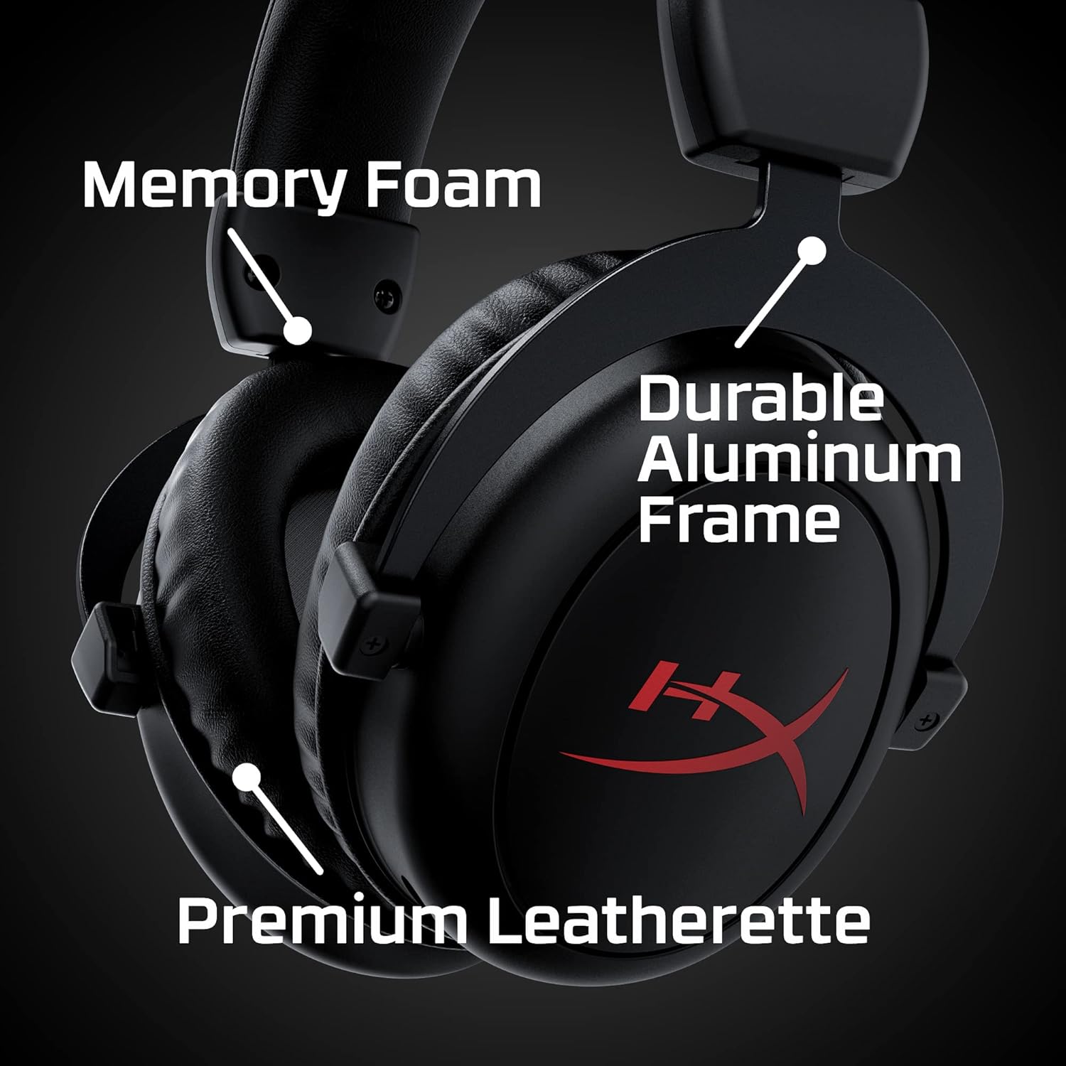 HyperX Cloud Core Wireless Gaming On Ear Headset with DTS Headphone:X Spatial Audio (Black)