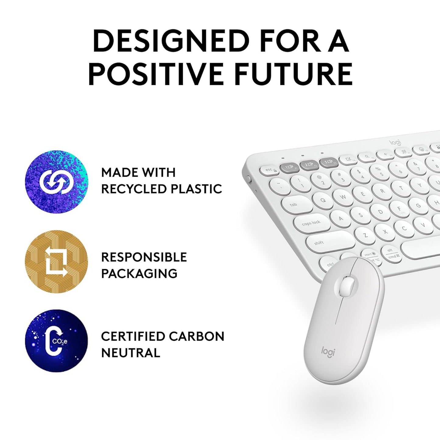 Logitech Pebble 2 Combo (White)