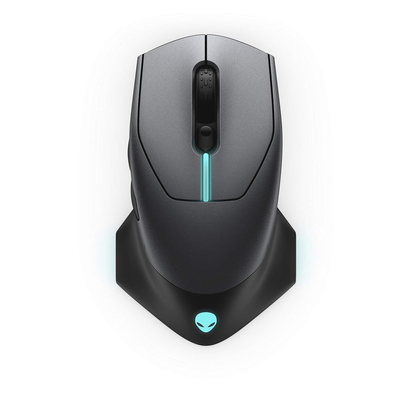 Alienware 610M Gaming Mouse with 16,000 DPI, 1,000Hz polling rate, rechargeable lithium-ion battery, 7 programmable buttons, and AlienFX RGB lighting (AW610M).