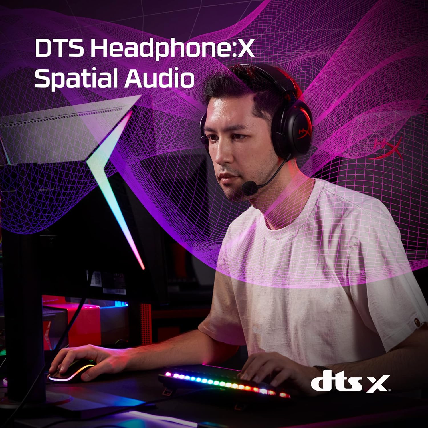 HyperX Cloud Core Wireless Gaming On Ear Headset with DTS Headphone:X Spatial Audio (Black)