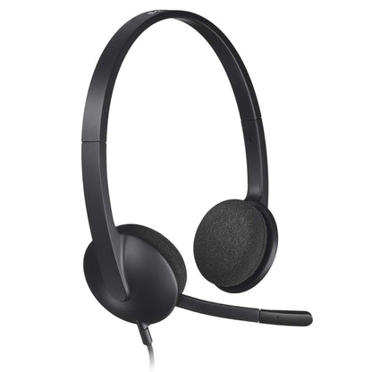 Logitech H340 USB Headset – Comfortable, Noise-Canceling, and High-Quality Audio for Work and Play