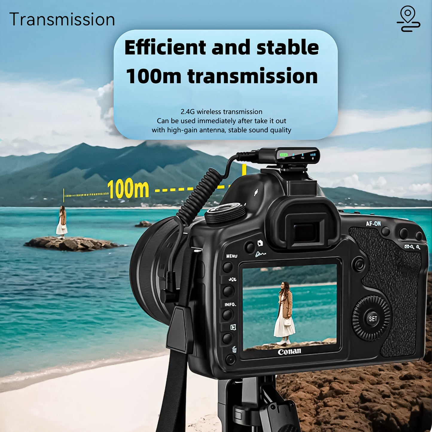 GT X1 Pro Noise-Cancelling Wireless Microphone for  iPhone/Android/Camera/USB-C Makes Your Voice Deep – Lavalier Mic Perfect for youtubers, Vlogging, Interviews, Podcasts & Content Creation
