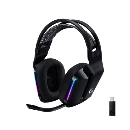 Logitech G733 Ultra-Lightweight Wireless Gaming Headset (Black)