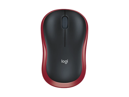 Logitech M185 Wireless Mouse (Red)
