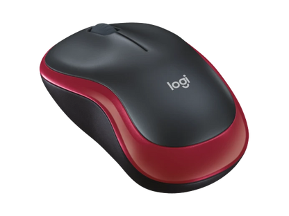 Logitech M185 Wireless Mouse (Red)