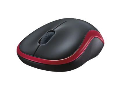 Logitech M185 Wireless Mouse (Red)
