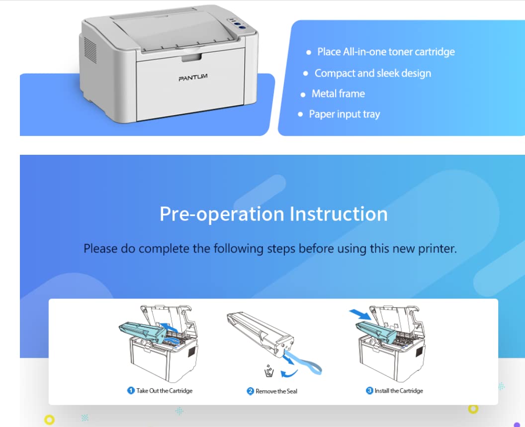 Pantum P2210 Monochrome Laser Printer – High-Speed, Compact, and Affordable Printing Solution for Home & Office in India